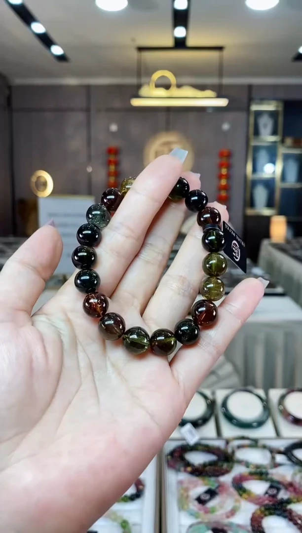 【闪购商品】碧玺单圈手串10mm+未镶嵌（多样性发一条）H