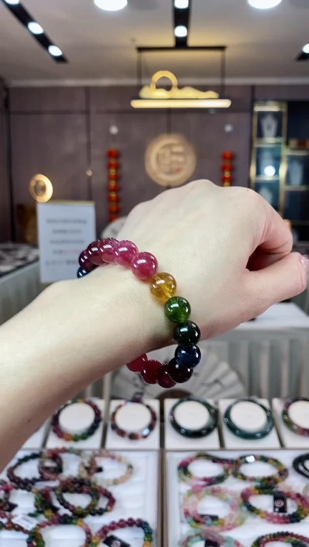 【闪购商品】碧玺单圈手串10mm+未镶嵌（多样性发一条）H