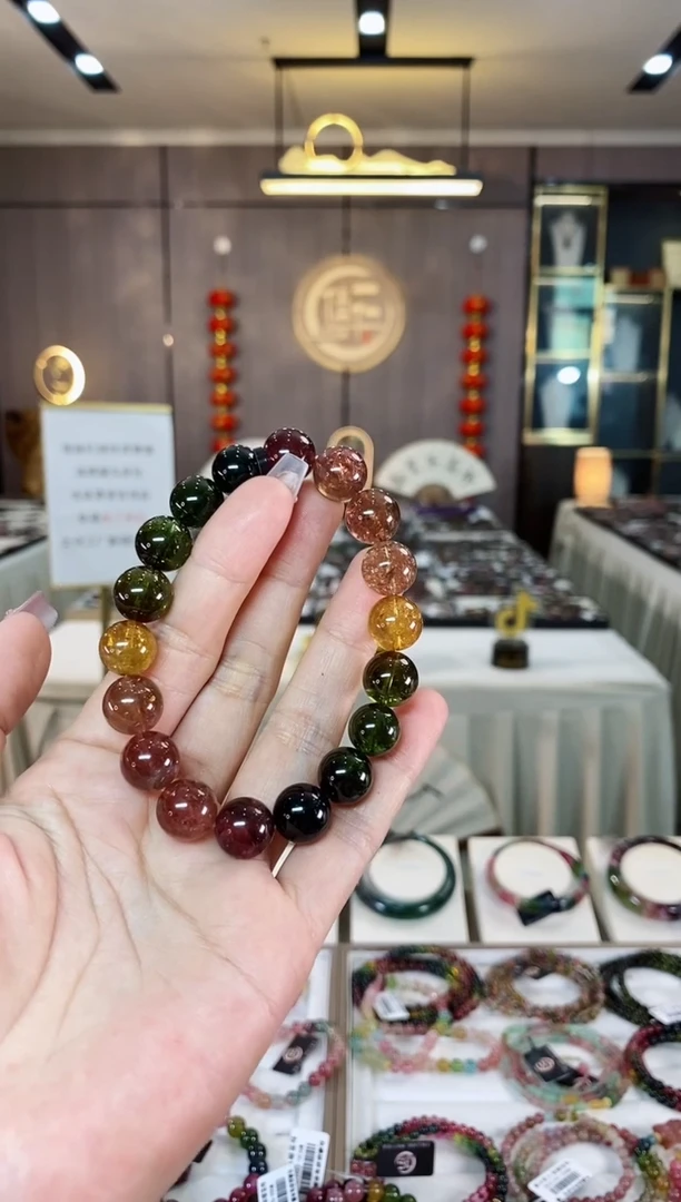 【闪购商品】碧玺单圈手串11mm+未镶嵌（多样性发一条）H