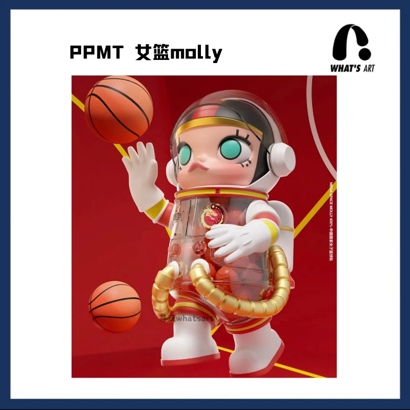 POPMART泡泡玛特女篮Molly400% 潮玩摆件