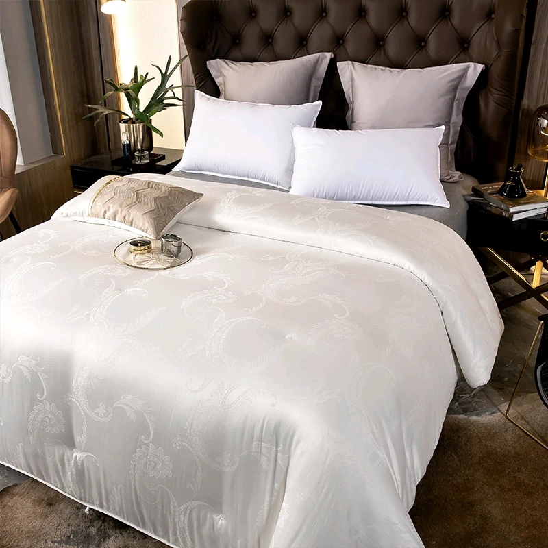 （品牌顶货）手工100%双宫桑蚕丝长丝蚕丝被春秋冬被白桑蚕丝 婚庆