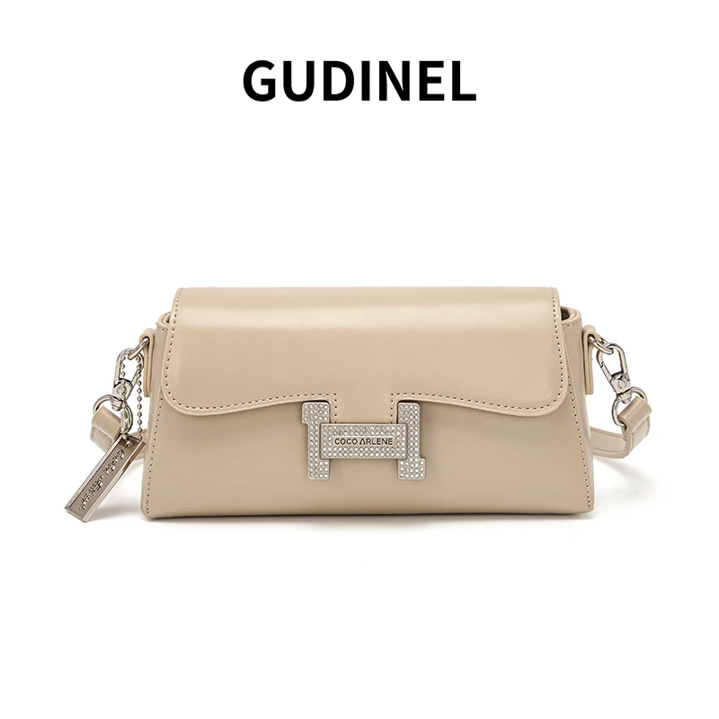 9300古杏色爆款2025时尚百搭休闲小包包潮流单肩斜挎小方包