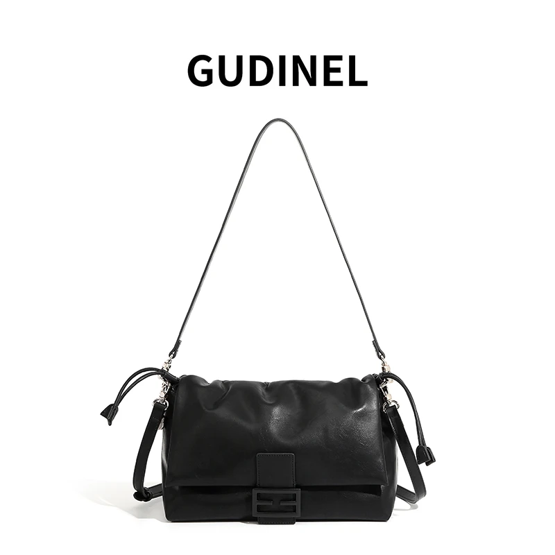 83881高级黑2025新款时尚休闲手提包潮流单肩斜挎女包