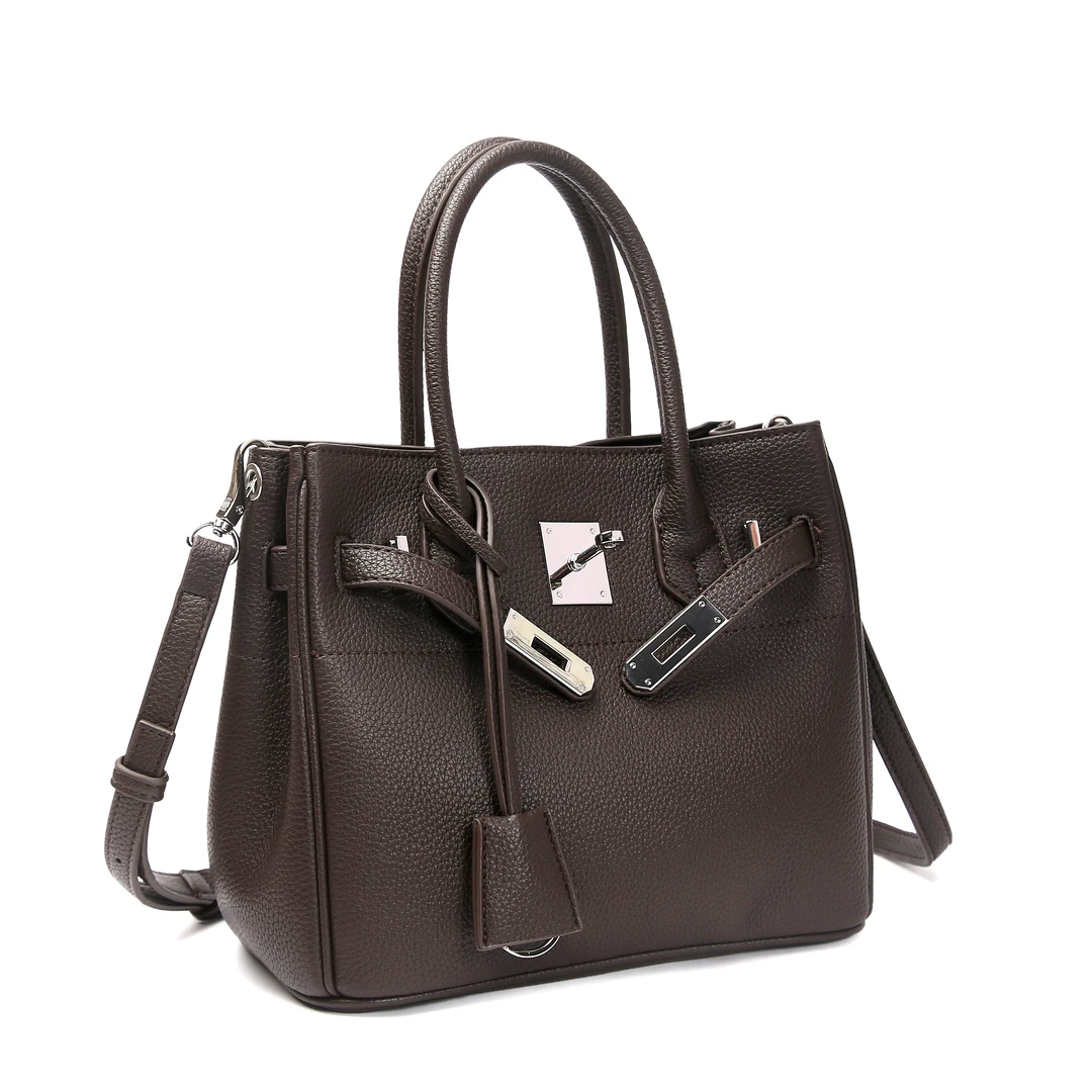 1616摩卡棕2025新款时尚手提包百搭休闲单肩包潮流斜挎通勤包