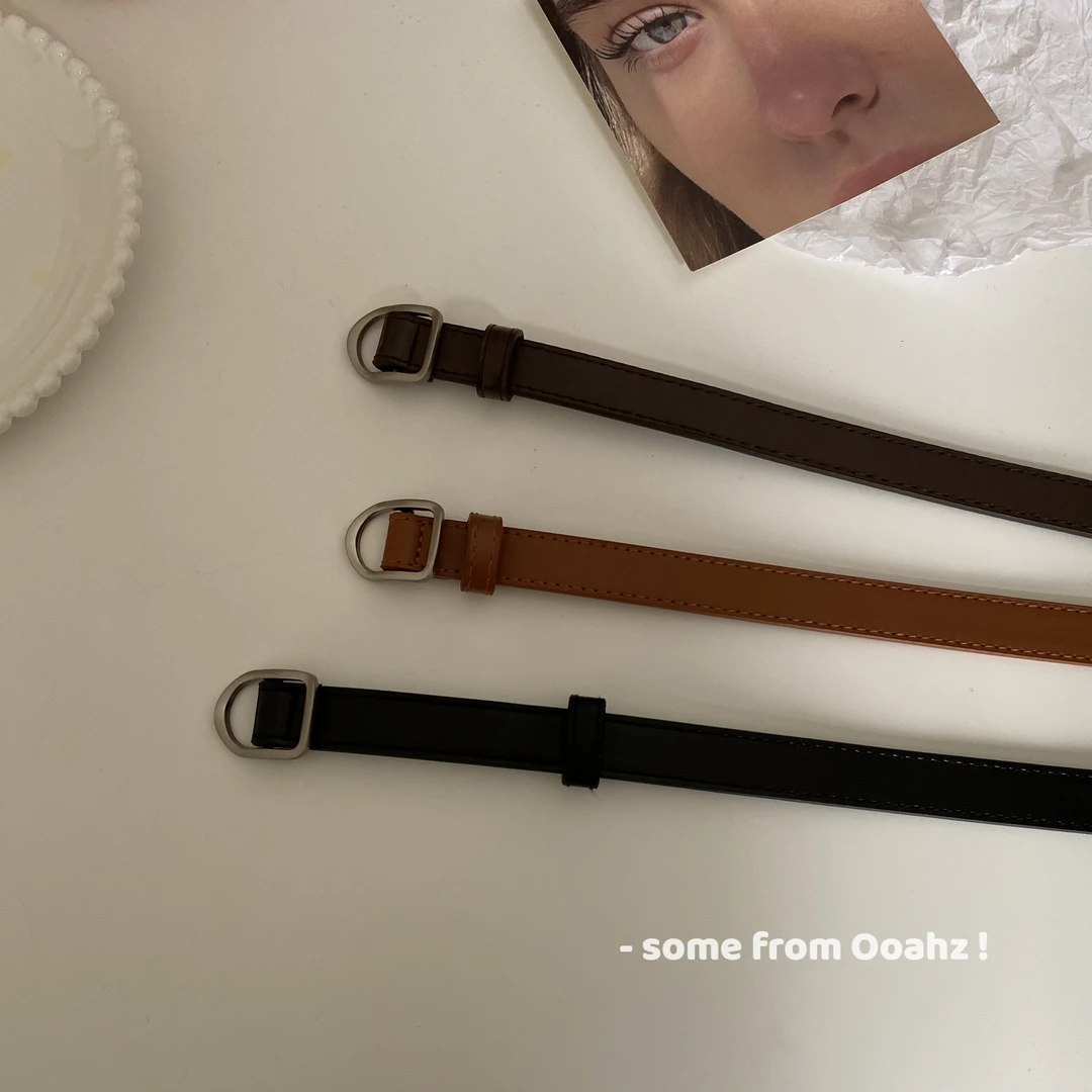 ooahz 小腰精福利！ 胖瘦都可系的无孔皮带 女柔软细小腰带百搭
