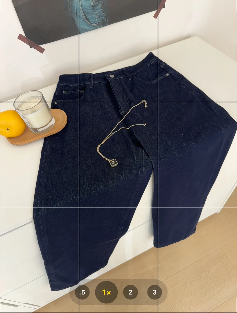 【哈尼家2】挪威森林 加长版韩系窄版直筒秋季百搭显瘦牛仔裤女K29