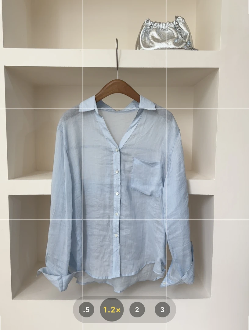 [哈尼家]新款韩系水蓝色衬衫女防晒简约休闲衬衫外套AA43