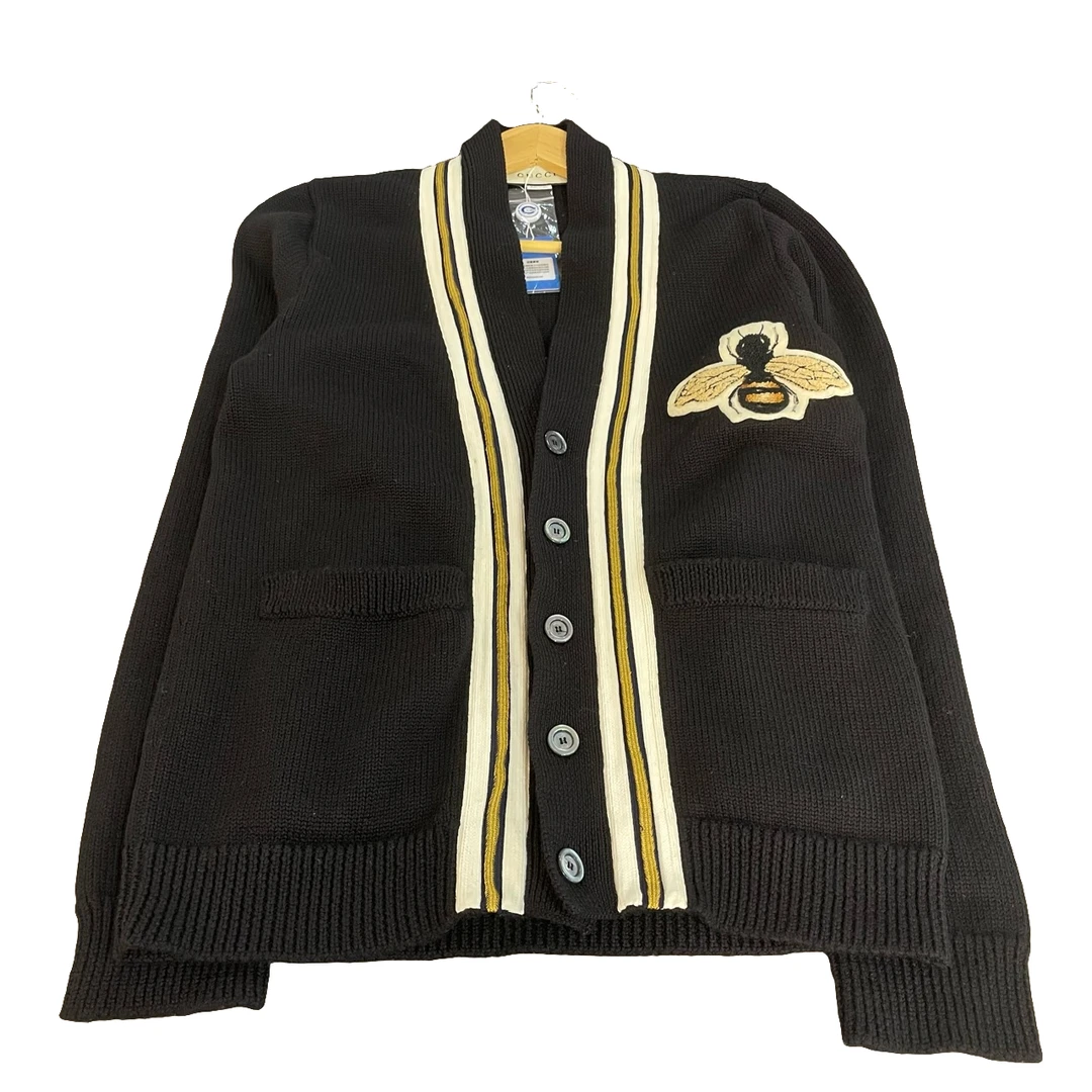 99新 GUCCI/古驰 Gucci 黑色大蜜蜂开衫 公价9200 XS码/99新