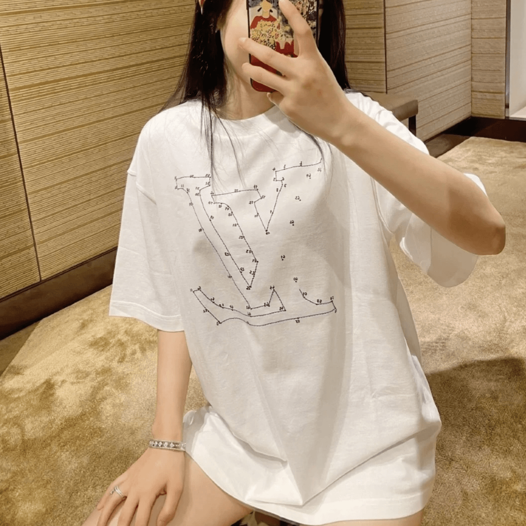 99新 LouisVuitton/路易威登  白色连连看短袖