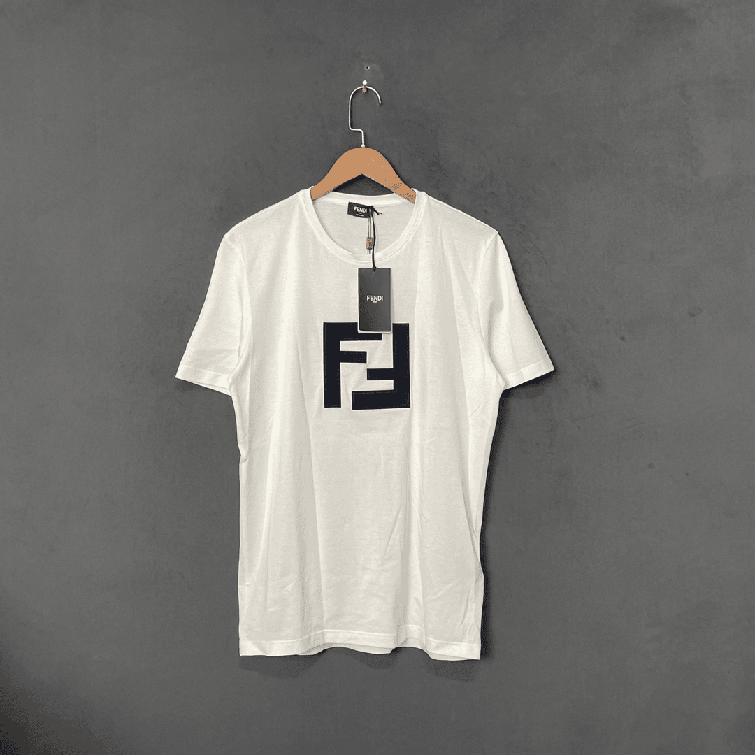 全新未使用 FENDI/芬迪  白色双F大logo短袖