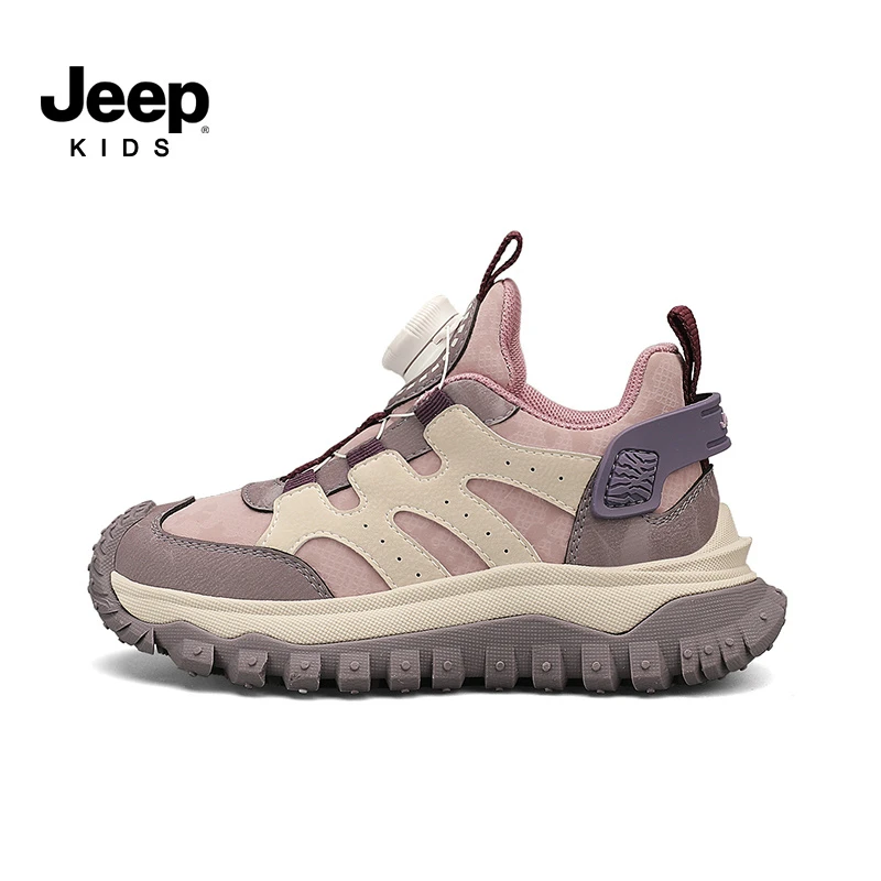 JEEP/吉普2025秋冬季男女童软底大童保暖潮鞋冬季绒款男童休闲鞋