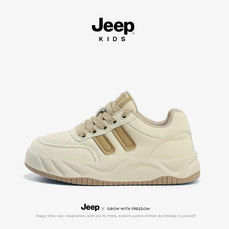 JEEP/吉普儿童鞋软底板鞋春秋中大童运动鞋2025春季新款防滑男童