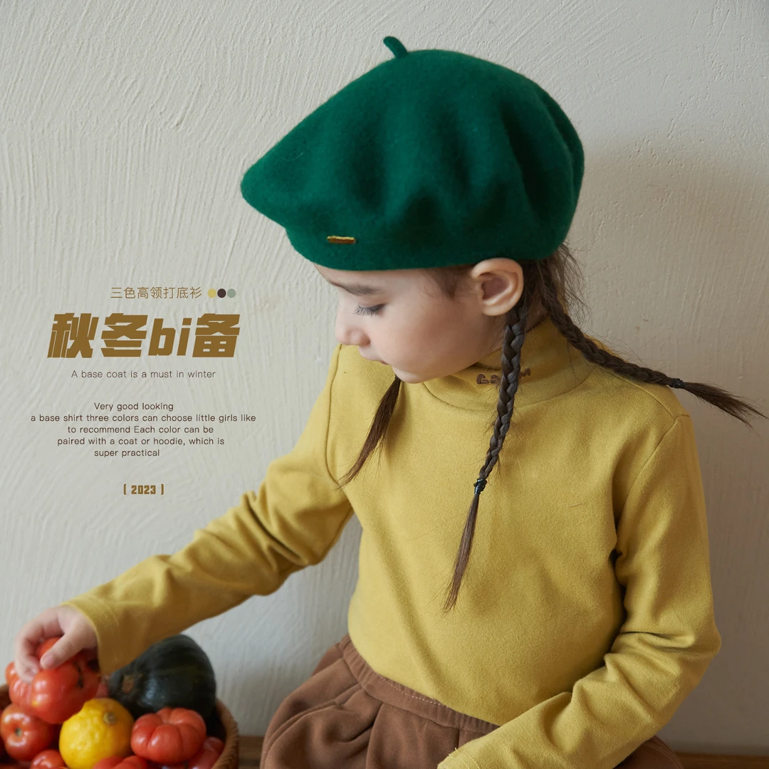 【杨梅家】女童童装冬季新款百搭打底衫 MKAD058