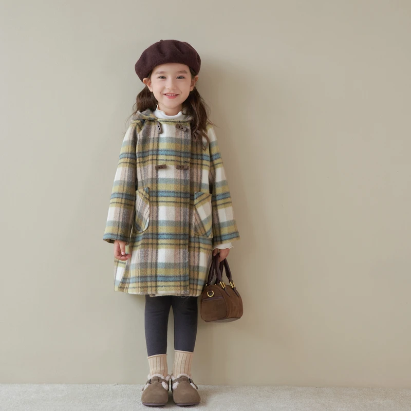 【杨梅家】定制女童童装冬季新款女童呢大衣 LD3067