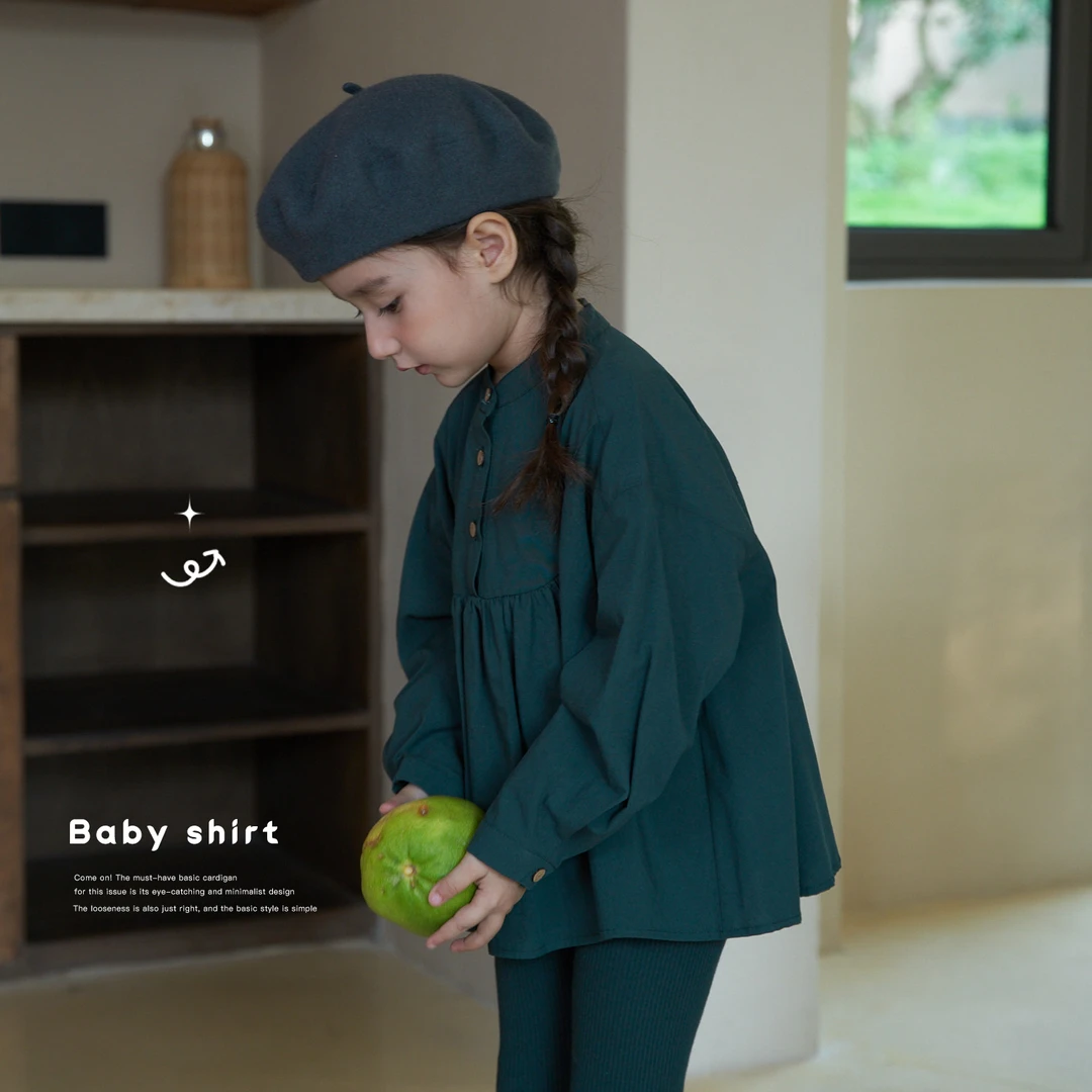 【NO退NO换】女童秋季新款复古风衬衫【两件以上包邮】 MKAL017