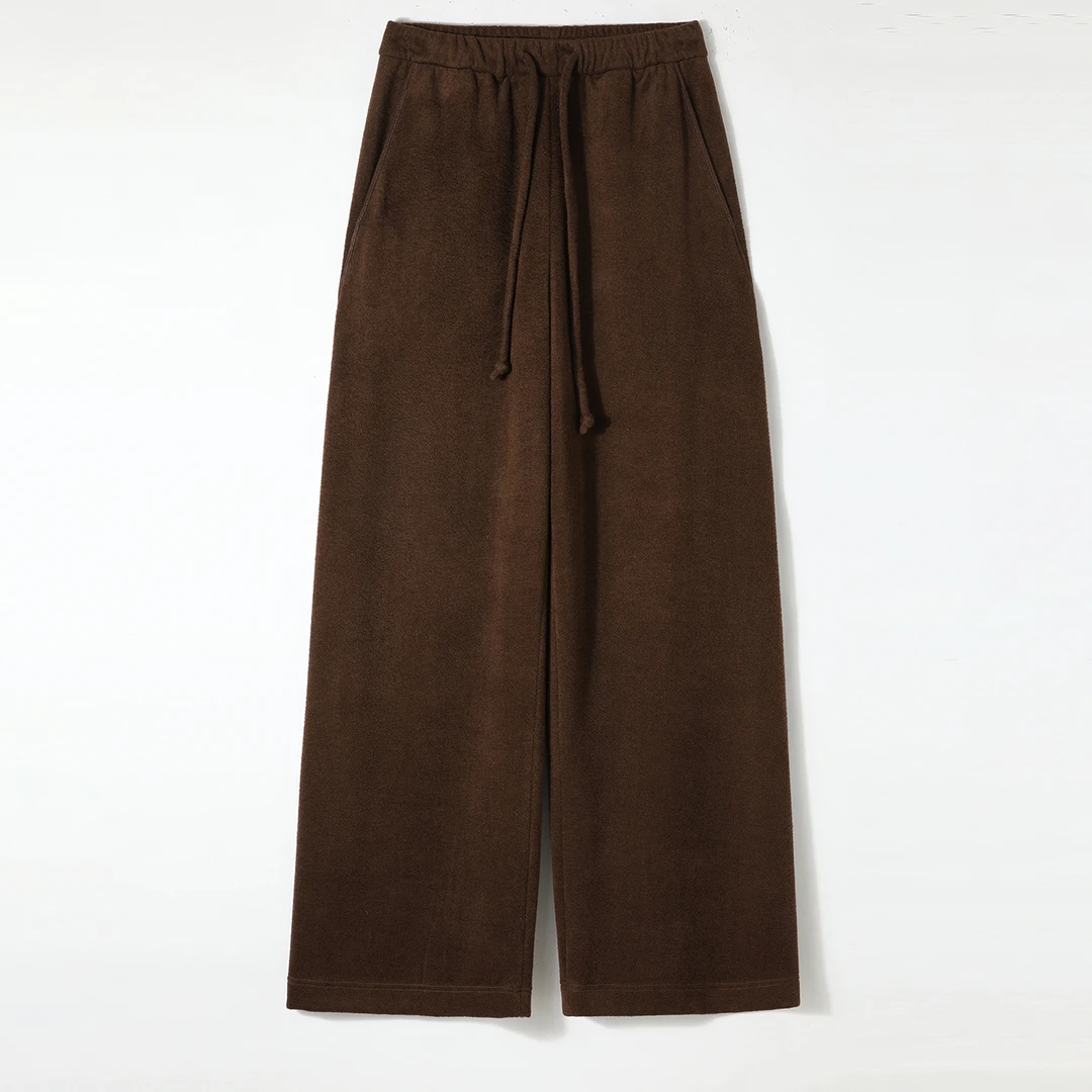 自由裤  牦牛绒阔腿裤    高品质混纺休闲裤