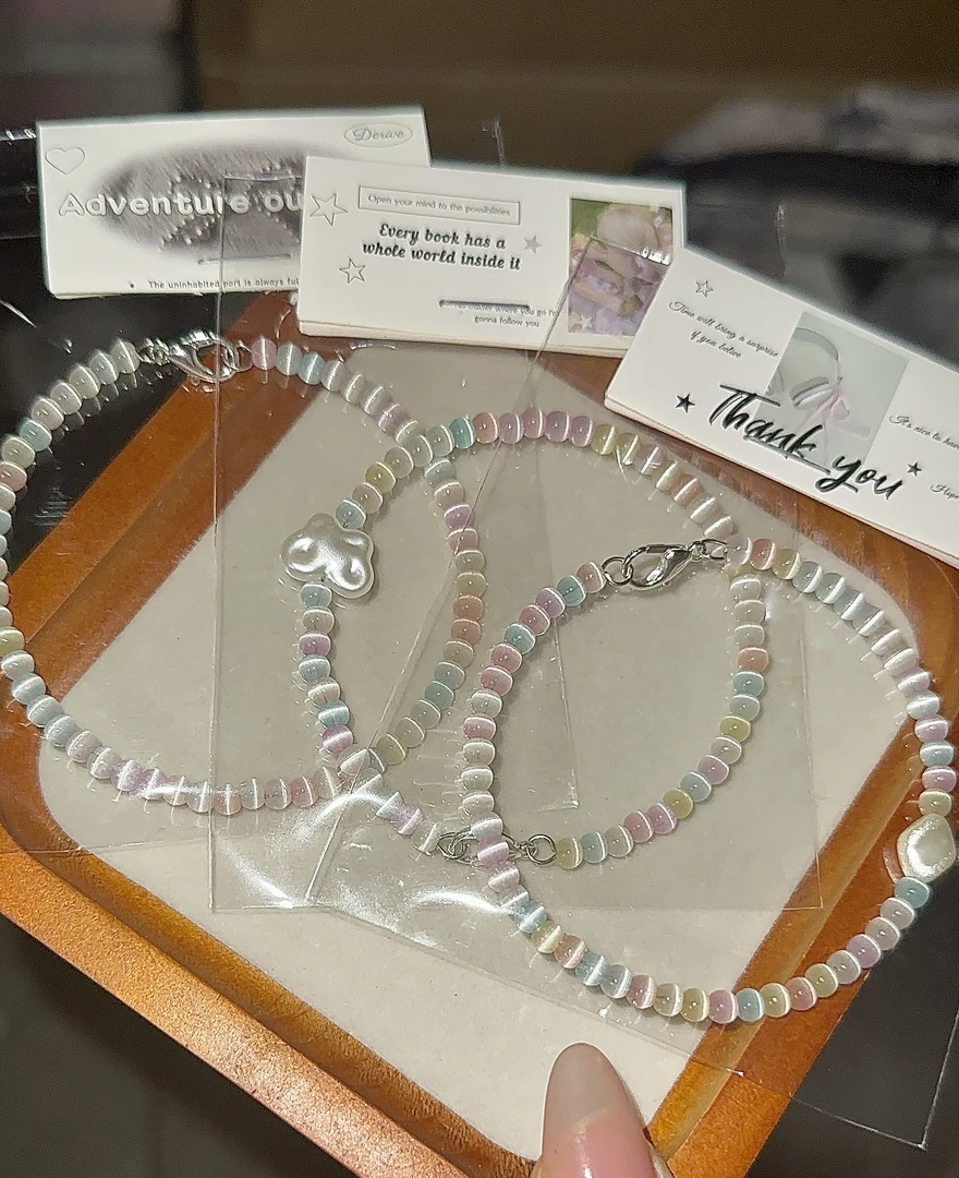 直播自选手链链接手工气质百搭小众简约彩色