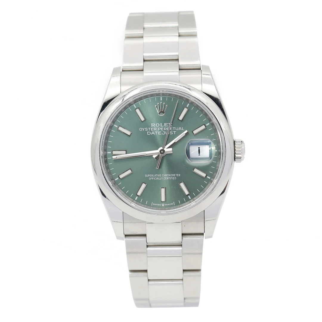 99新 Rolex/劳力士 日志126200薄荷绿/24年/36表径/经典/男士腕表
