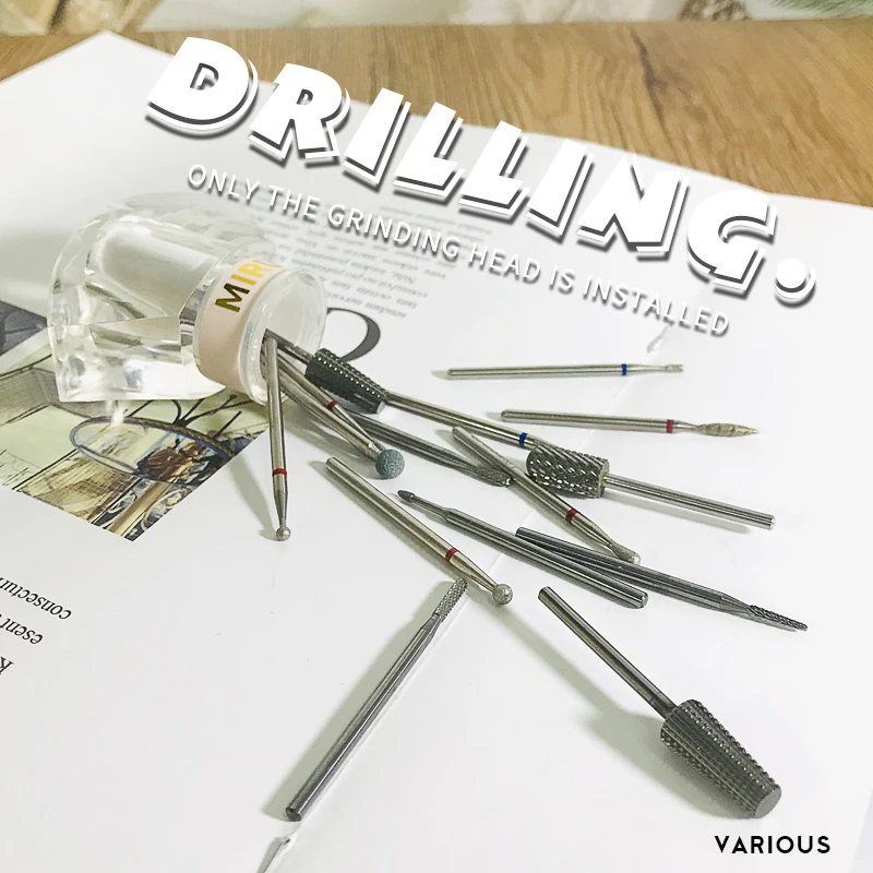 美甲钨钢卸甲前置打磨头金刚砂去死皮角质不发烫卸除光疗甲水晶甲