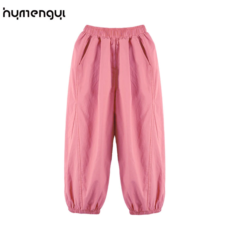 女童休闲裤夏季薄款长裤2024新款韩版宽松裤子春秋洋气儿童束脚裤