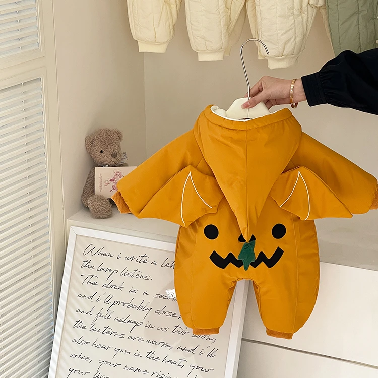 婴儿外出服超萌炸街冬季加厚棉服宝宝连体衣长袖洋气新生儿爬爬服