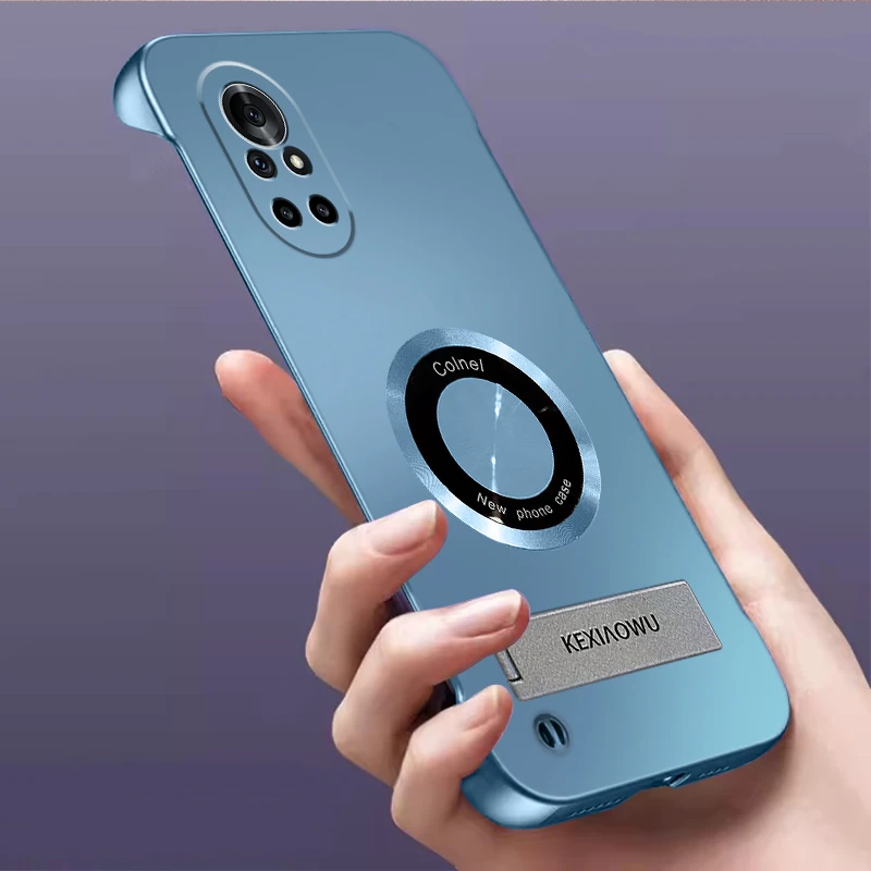 适用华为nova8折叠手机壳nova8pro手机壳磁吸无边框高级感手机壳