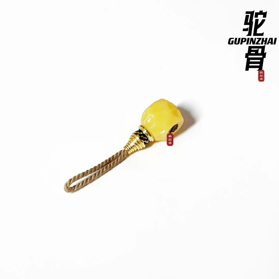 GUPINZHAI·无相驼骨三通精品文玩天然原生态手工精选菩提手串配饰