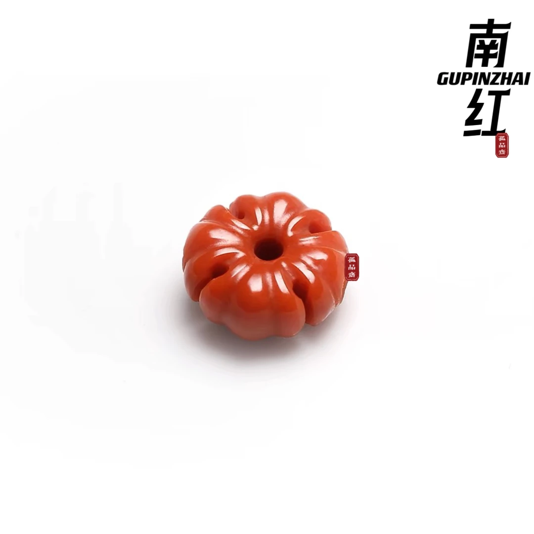 GUPINZHAI·克罗心南红背云精致珠宝文玩天然原矿手工菩提手串配饰