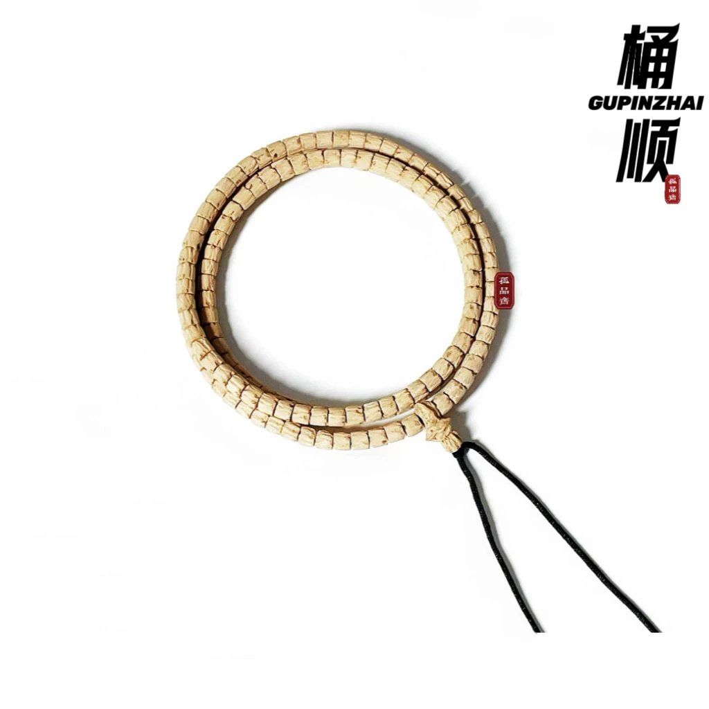 GUPINZHAI百香拉丝桶顺脖挂药片高桩精品文玩原生态手工菩提手串