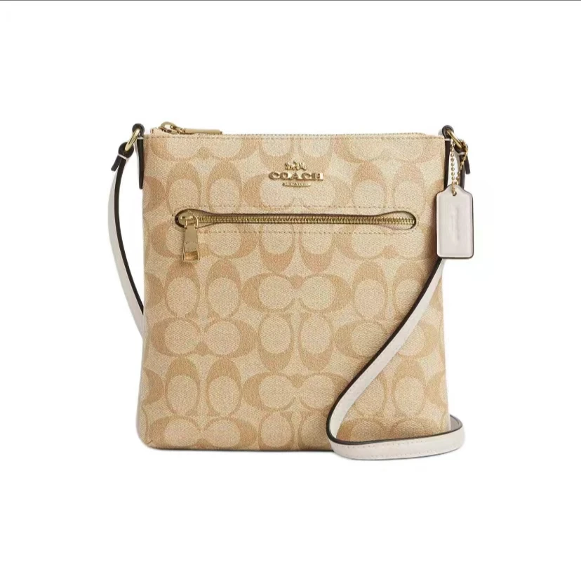 COACH/蔻驰Rowan 21 单肩斜挎包浅卡其色 21*3*21cm  CS182