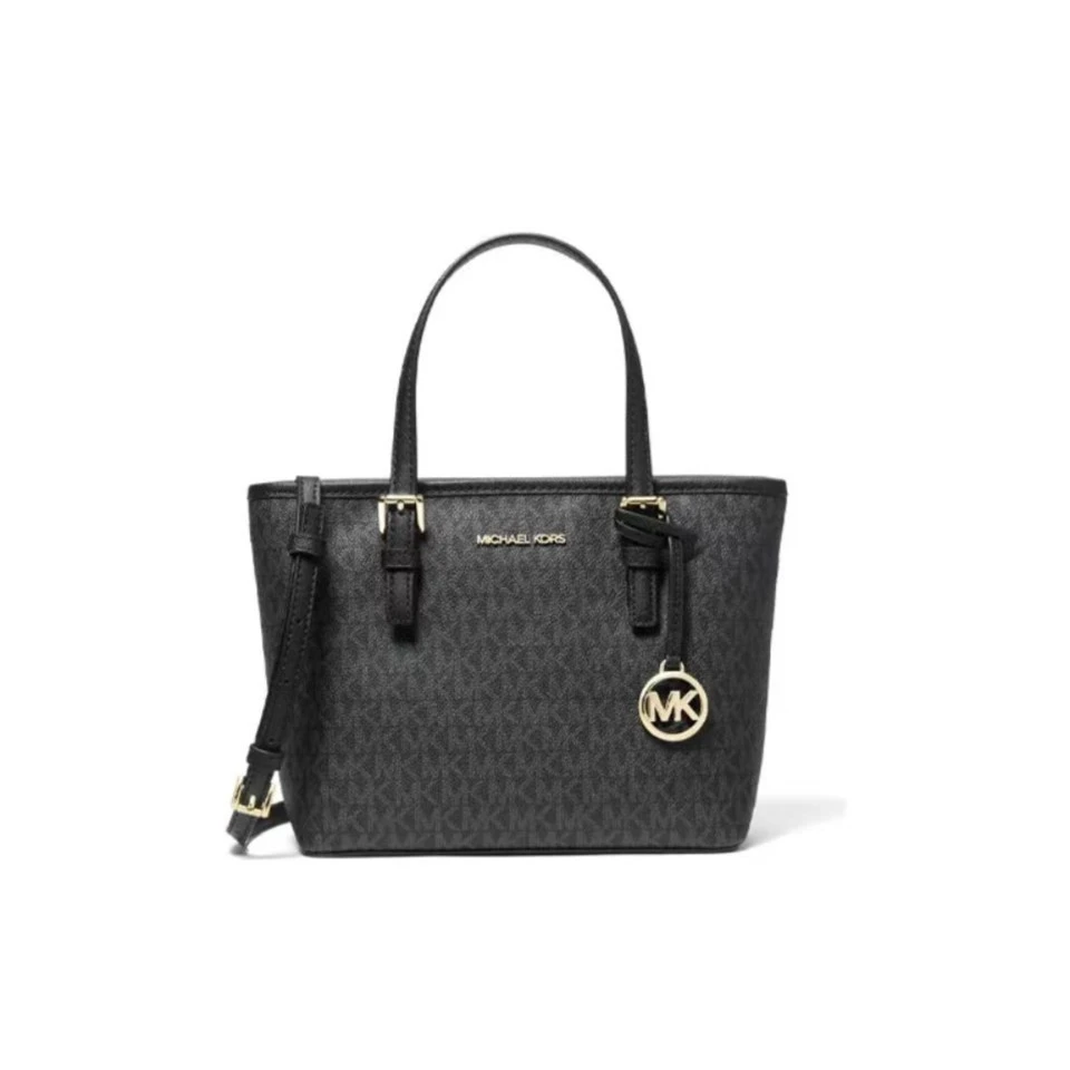 MICHAEL KORS 小号托特手提包黑色老花 约22*10*19cm 35T9GTVT0B
