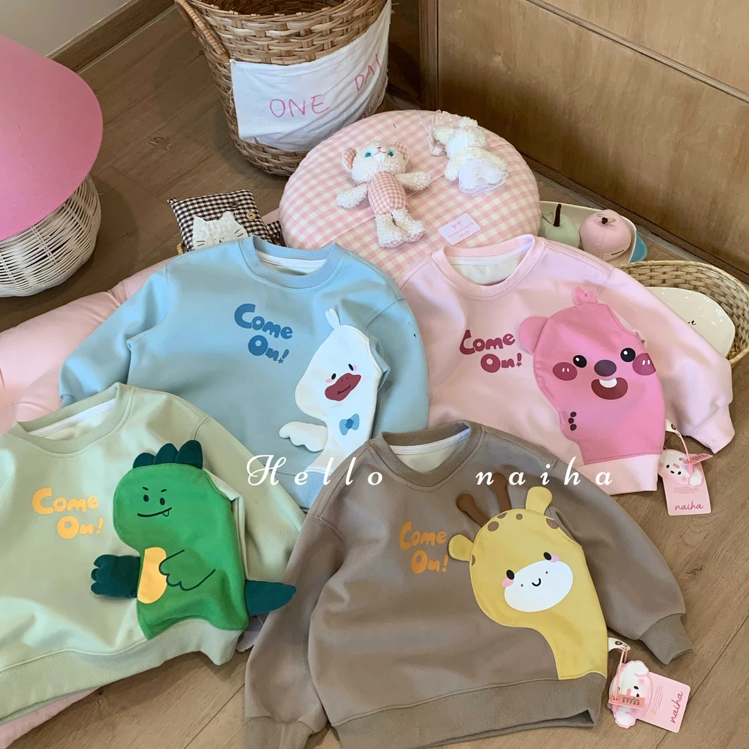 2024秋季儿童卡通立体贴布卫衣QQ203