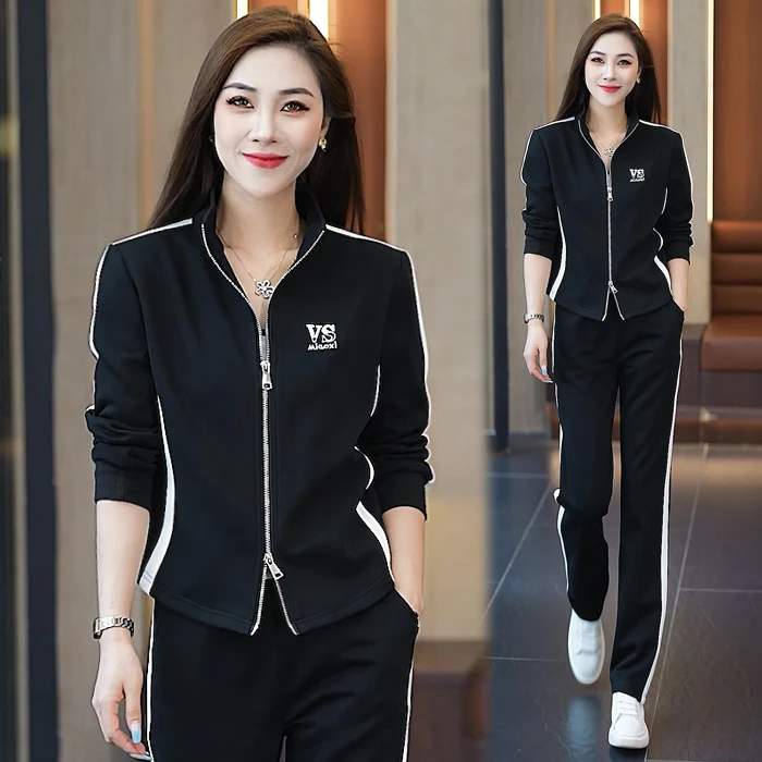 休闲运动服套装女2024春秋季新款洋气宽松减龄时尚显瘦韩版两件套