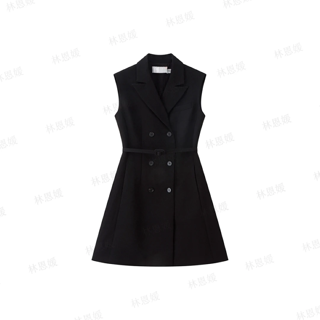 春夏法式新款名媛高级气质轻奢连衣裙1003