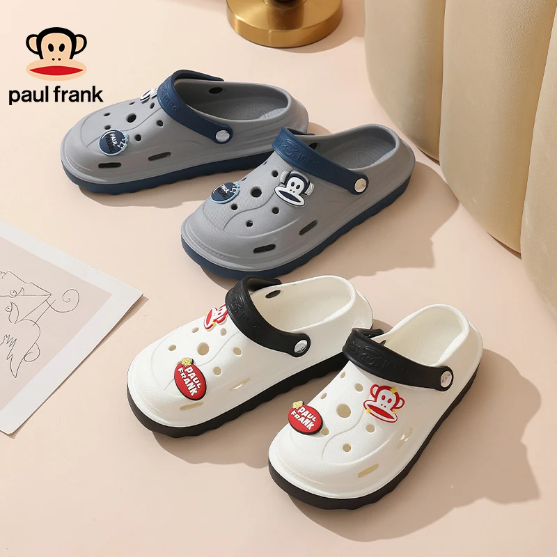 2025大嘴猴防滑包头沙滩夏情侣居家外穿厚底软底ins洞洞鞋夏季EVA