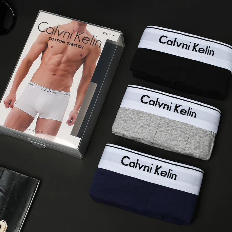 【白边款3条】正品青年男士内裤棉质平角裤运动透气四角裤头时尚潮