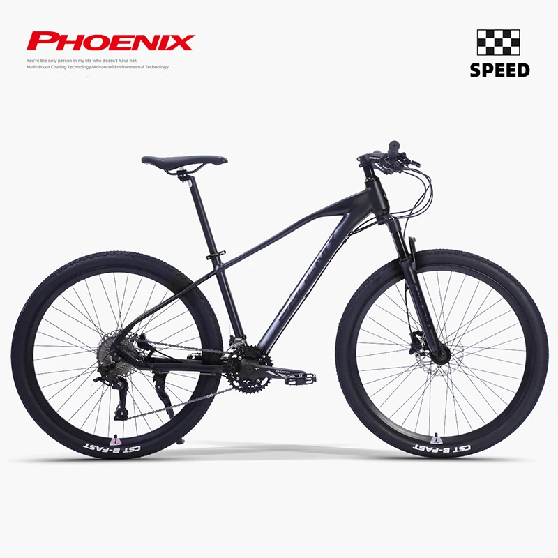 Phoenix/凤凰铝合金山地车自行车成人男式油碟27速学生公路车单车