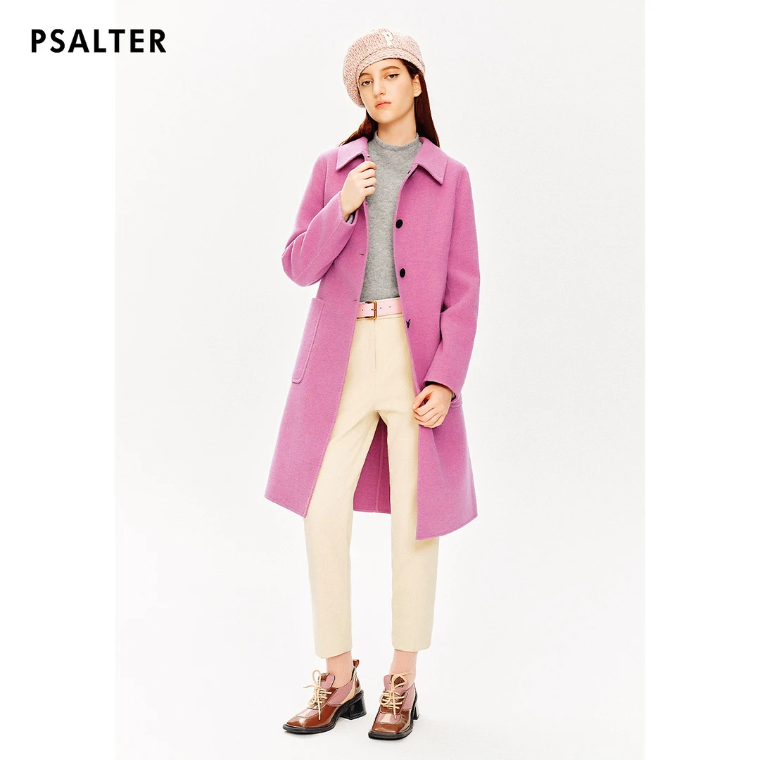 【100%美丽诺羊毛】PSALTER诗篇90支澳毛双面呢大衣冬款
