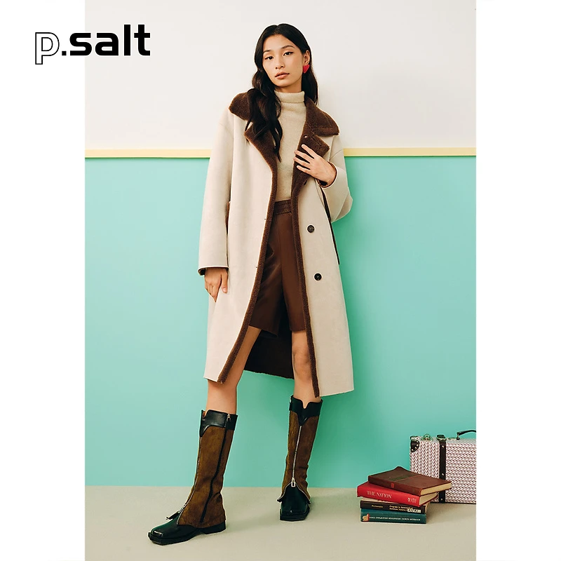 【未来元街】可颜千金风羊毛羊剪绒毛绒大衣毛呢外套冬AC53580120