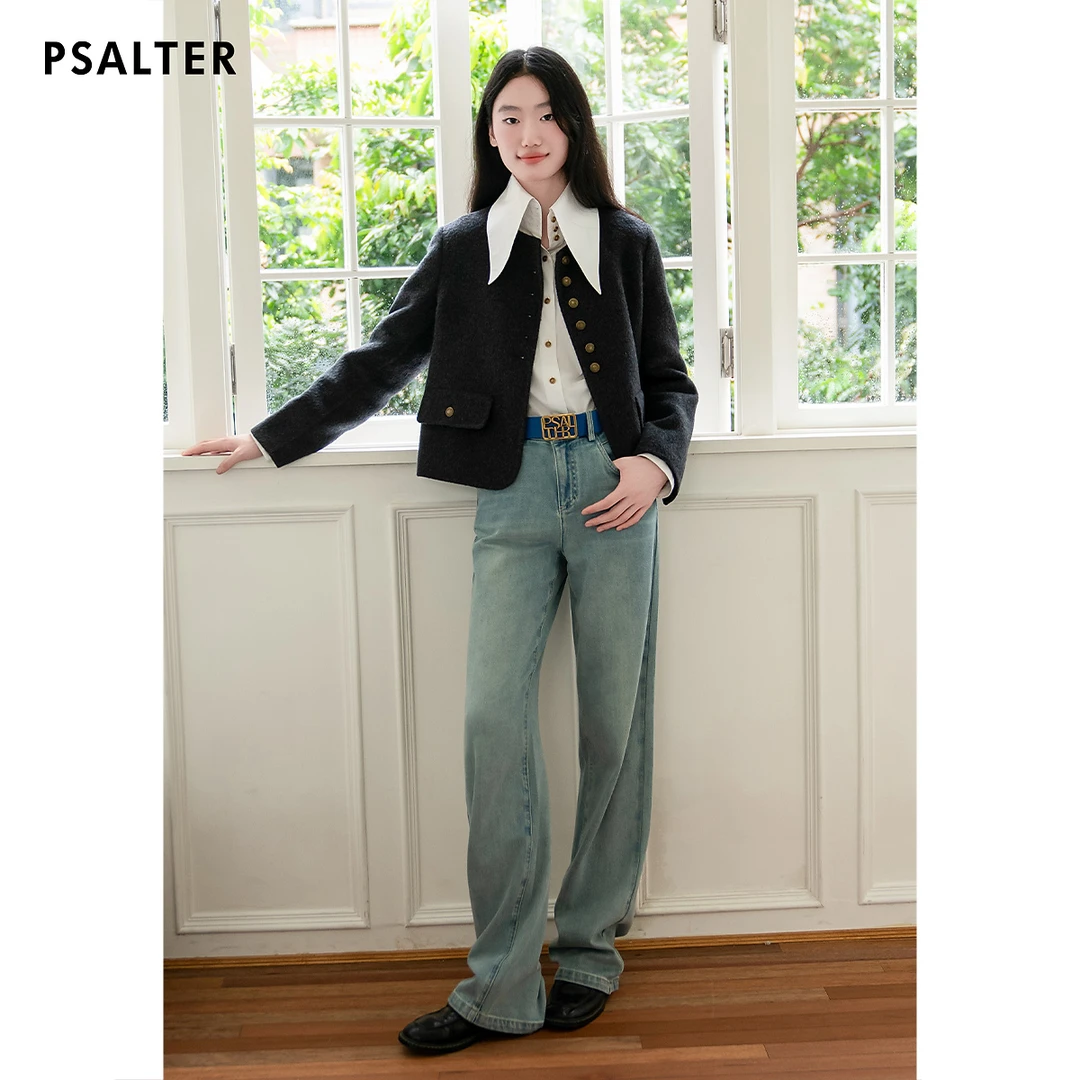 【美丽诺羊毛】诗篇专选初剪羊毛莱赛尔小香风毛呢外套秋