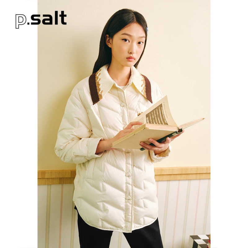 可颜保暖女装秋季时尚气质款翻领秋冬白鸭绒羽绒服外套6J53308110