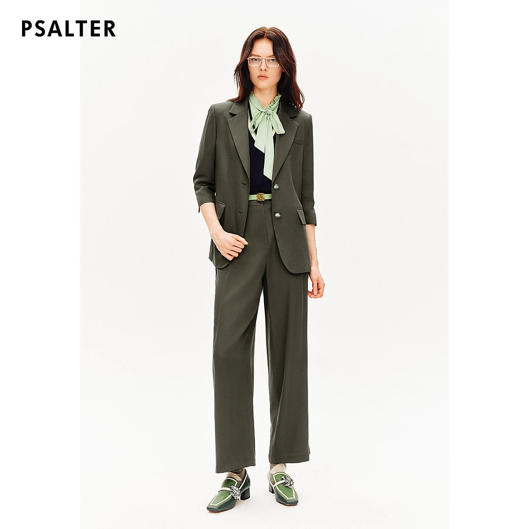 【冰凉感】PSALTER诗篇100%环保再生纤维学院风减龄西装外套秋