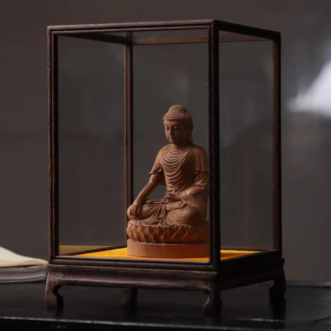 老山檀香阿弥陀佛臻选老料清刀琢刻精工细作精细入微工序繁复