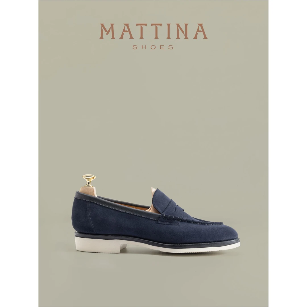 Mattina Ravel男士手工反绒固特异VIBRAM超轻底便士乐福鞋帆船鞋