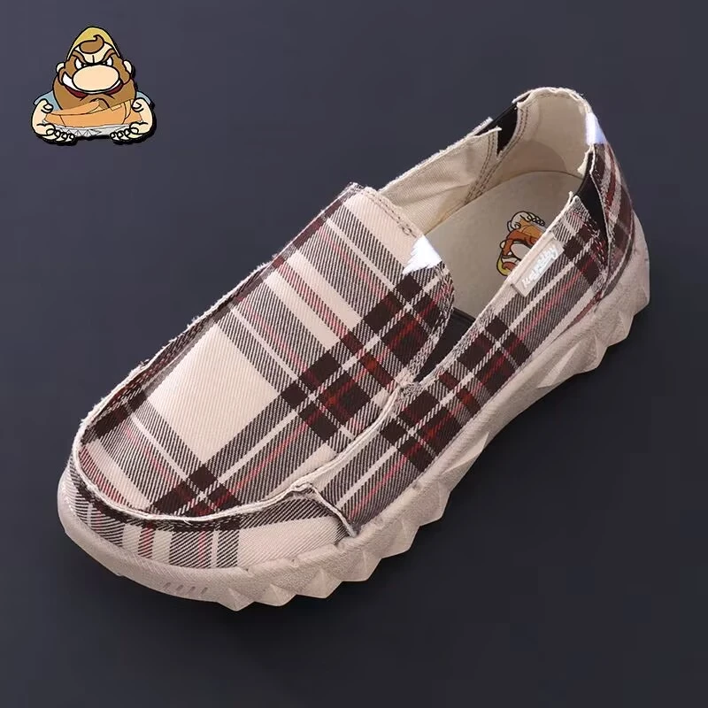 懒人杜德软底低帮男士帆布鞋一脚蹬2025休闲鞋子男款爆款2025新款