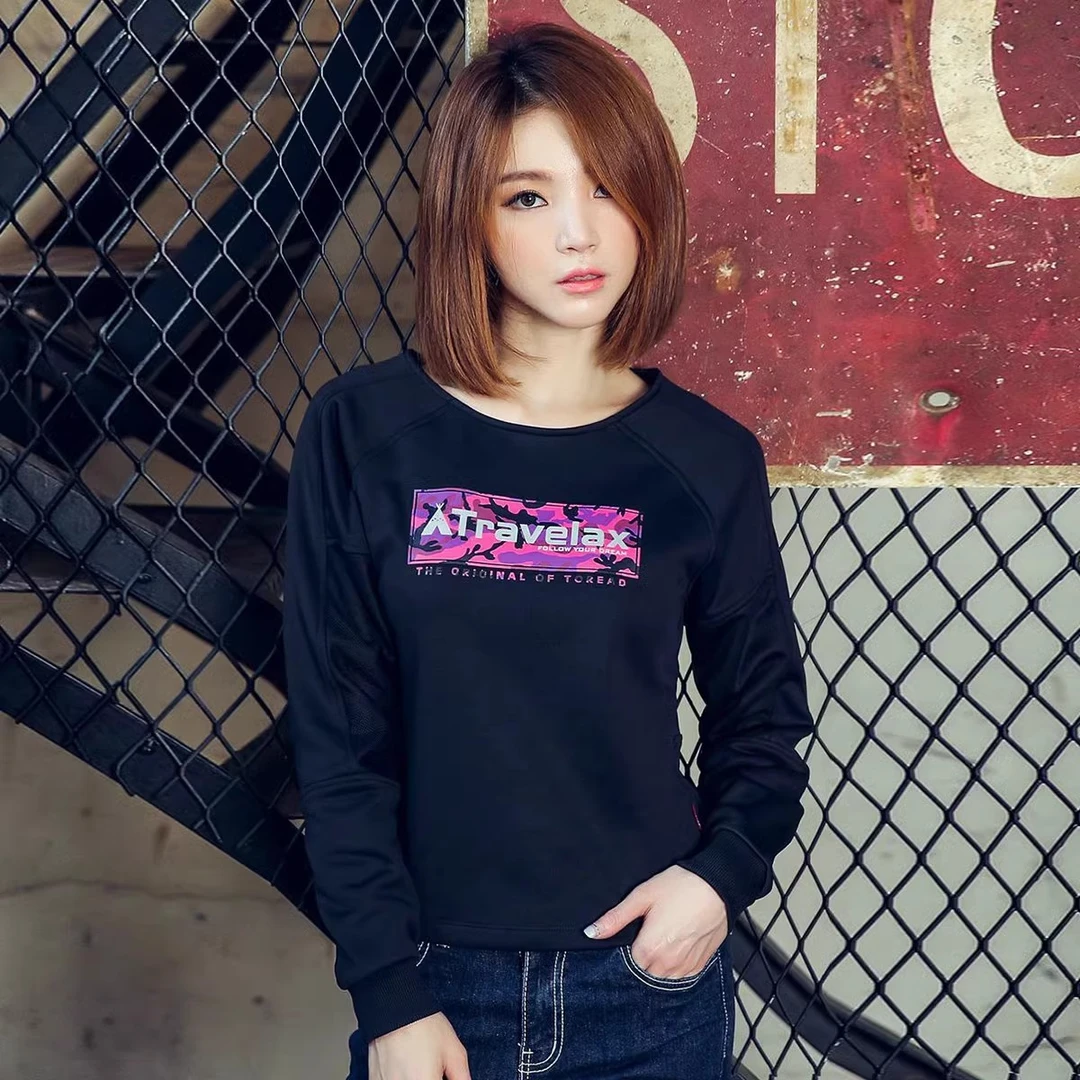 探路者秋冬季女士卫衣户外运动套头衫外套休闲长袖T恤衫TAJG92838