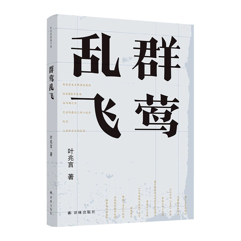群莺乱飞（叶兆言作品）（回忆文学世家与前辈作家的交往）