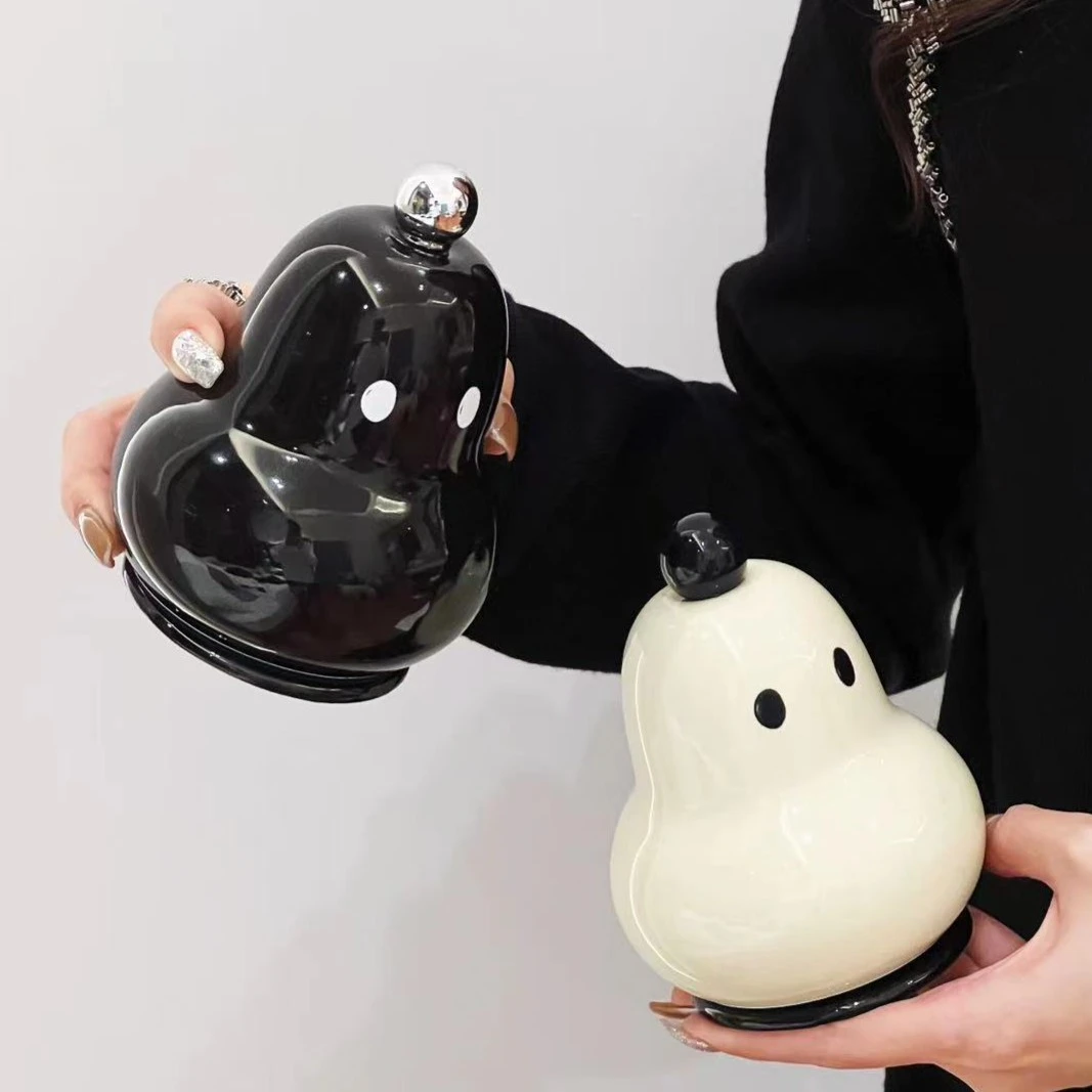 创意陶瓷梨子牙签筒家用客厅可爱棉签罐餐厅个性牙签罐卡通牙签盒