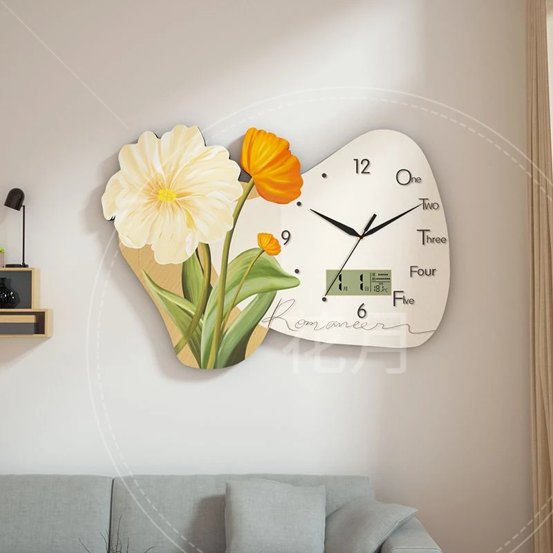 挂钟客厅钟表装饰钟北欧时尚家用时钟挂表现代创意石英钟新款挂表