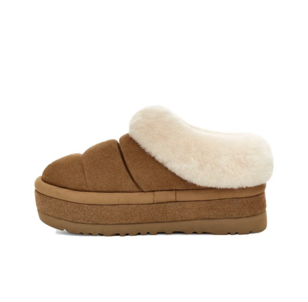 全新未使用 UGG Tazzlita 保暖舒适 及踝 雪地靴 女款 栗色